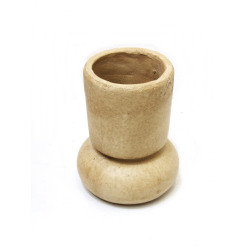 Wazon betonowy ceramiczny Kremowy Beżowy Boho 17cm